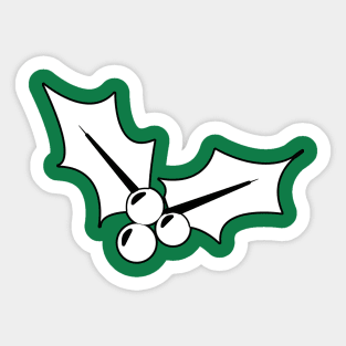 Christmas Mistletoe - Dark Green Sticker